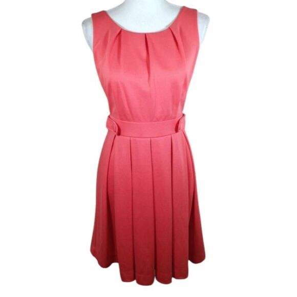 ELLE CORAL ORANGE DRESS SZ.2 EUC - Picture 1 of 6